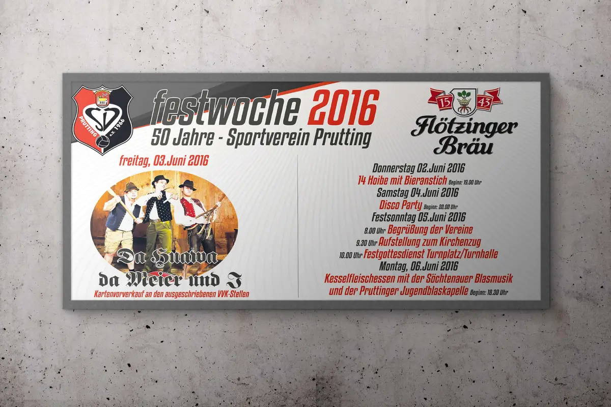 SV Prutting Festwoche Banner - modal